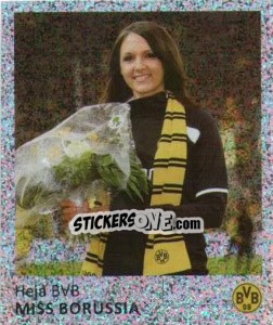 Cromo Miss Borussia (Glitzer) - Bvb 09. Echte Liebe! - Juststickit