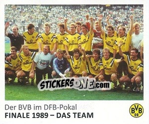 Sticker Finale 1989 - Das Team - Bvb 09. Echte Liebe! - Juststickit