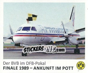 Sticker Finale 1989 - Ankuft im Pott - Bvb 09. Echte Liebe! - Juststickit