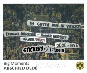 Sticker Abschied Dedé - Bvb 09. Echte Liebe! - Juststickit