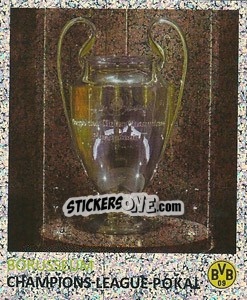 Sticker Champions League-Pokal (Glitzer) - Bvb 09. Echte Liebe! - Juststickit