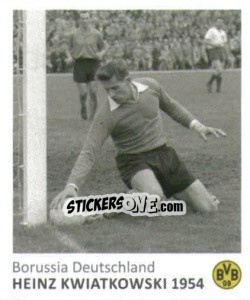 Cromo Heinz Kwiatkowski 1954 - Bvb 09. Echte Liebe! - Juststickit