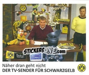 Sticker Der TV-Sender für SchwarzGelb - Bvb 09. Echte Liebe! n. 256 - Juststickit