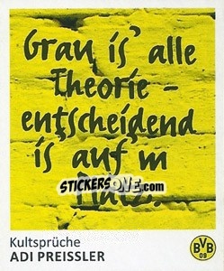 Sticker Adi Preissler - Bvb 09. Echte Liebe! - Juststickit