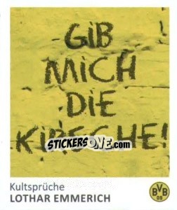 Sticker Lothar Emmerich - Bvb 09. Echte Liebe! - Juststickit