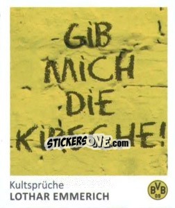 Figurina Lothar Emmerich - Bvb 09. Echte Liebe! - Juststickit