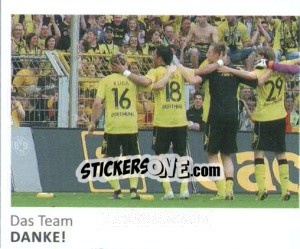 Sticker Danke! (Puzzle) - Bvb 09. Echte Liebe! - Juststickit