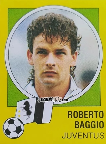 Sticker Roberto Baggio - Calcio 1990-1991 n. 145 - Junior Stickers