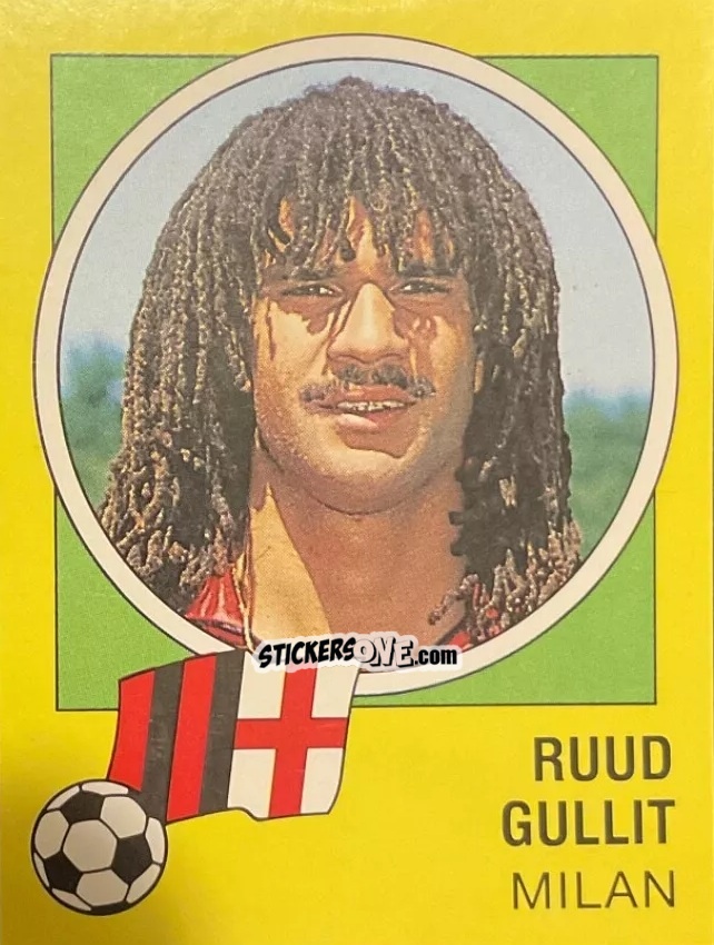 Sticker Ruud Gullit - Calcio 1990-1991 n. 201 - Junior Stickers
