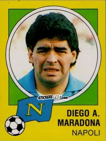 Sticker Diego Armando Maradona - Calcio 1990-1991 n. 216 - Junior Stickers