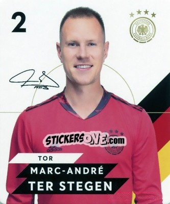 Cromo Marc-André ter Stegen - DFB-Sammelalbum 2020 n. 2 - Rewe