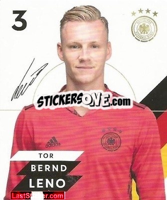 Sticker Bernd Leno - DFB-Sammelalbum 2020 n. 3 - Rewe