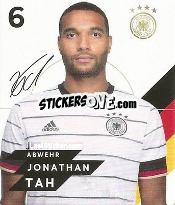 Sticker Jonathan Tah - DFB-Sammelalbum 2020 n. 6 - Rewe