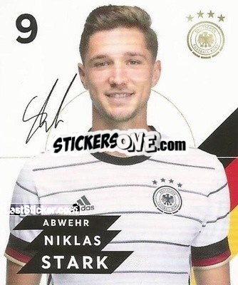 Sticker Niklas Stark - DFB-Sammelalbum 2020 n. 9 - Rewe