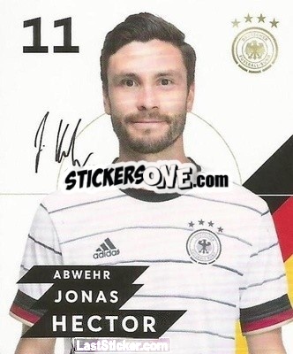 Sticker Jonas Hector - DFB-Sammelalbum 2020 n. 11 - Rewe