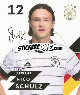 Sticker Nico Schulz - DFB-Sammelalbum 2020 n. 12 - Rewe