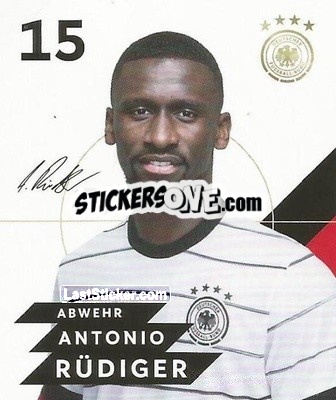 Sticker Antonio Rüdiger - DFB-Sammelalbum 2020 n. 15 - Rewe