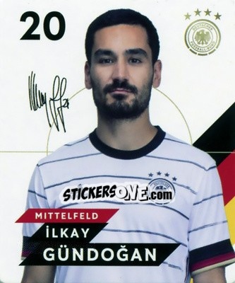 Sticker Ilkay Gündogan - DFB-Sammelalbum 2020 n. 20 - Rewe