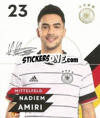 Sticker Nadiem Amiri - DFB-Sammelalbum 2020 n. 23 - Rewe