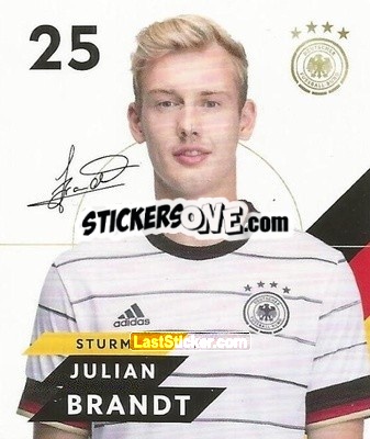Sticker Julian Brandt - DFB-Sammelalbum 2020 n. 25 - Rewe