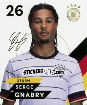 Sticker Serge Gnabry - DFB-Sammelalbum 2020 n. 26 - Rewe