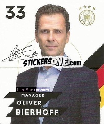 Sticker Oliver Bierhoff - DFB-Sammelalbum 2020 - Rewe