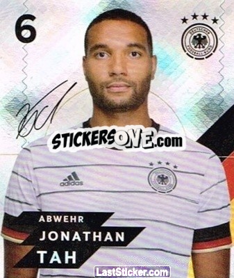 Sticker Jonathan Tah - DFB-Sammelalbum 2020 n. G6 - Rewe