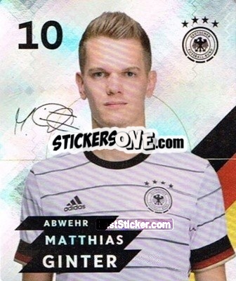 Sticker Matthias Ginter - DFB-Sammelalbum 2020 n. G10 - Rewe