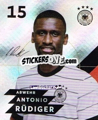 Sticker Antonio Rüdiger - DFB-Sammelalbum 2020 n. G15 - Rewe