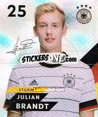 Sticker Julian Brandt - DFB-Sammelalbum 2020 n. G25 - Rewe