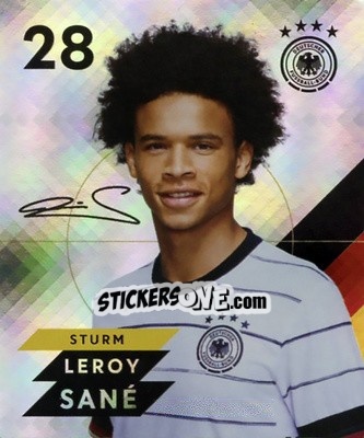 Sticker Leroy Sane - DFB-Sammelalbum 2020 n. G28 - Rewe