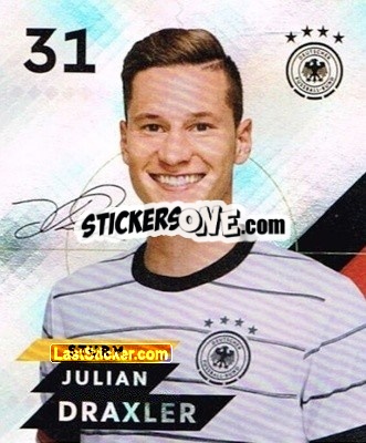 Sticker Julian Draxler - DFB-Sammelalbum 2020 n. G31 - Rewe