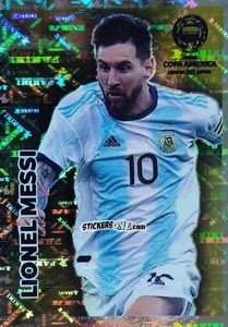Sticker Lionel Messi (in action) - CONMEBOL Copa América 2021 Preview n. 24 - Panini