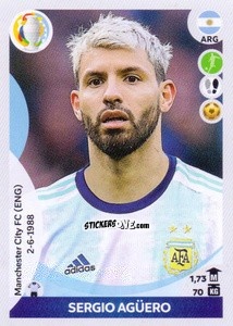 Cromo Sergio Agüero (top scorer) - CONMEBOL Copa América 2021 Preview - Panini