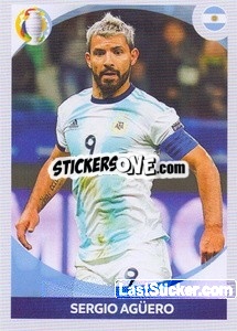 Sticker Sergio Agüero (in action) - CONMEBOL Copa América 2021 Preview - Panini