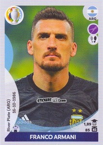 Sticker Franco Armani - CONMEBOL Copa América 2021 Preview n. 31 - Panini