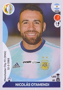 Sticker Nicolás Otamendi - CONMEBOL Copa América 2021 Preview n. 36 - Panini