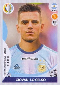 Cromo Giovani Lo Celso - CONMEBOL Copa América 2021 Preview - Panini