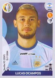 Cromo Lucas Ocampos - CONMEBOL Copa América 2021 Preview n. 44 - Panini
