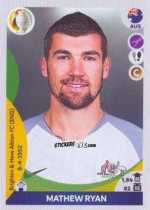 Sticker Mathew Ryan (captain) - CONMEBOL Copa América 2021 Preview - Panini