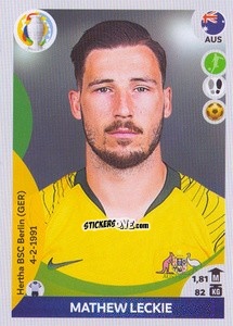 Sticker Mathew Leckie (top scorer) - CONMEBOL Copa América 2021 Preview n. 58 - Panini