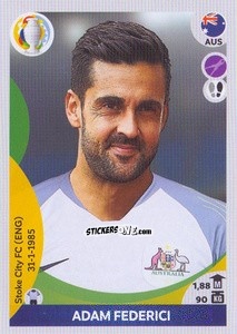 Figurina Adam Federici - CONMEBOL Copa América 2021 Preview - Panini