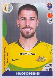 Sticker Milos Degenek - CONMEBOL Copa América 2021 Preview n. 62 - Panini