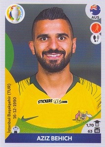 Sticker Aziz Behich - CONMEBOL Copa América 2021 Preview n. 64 - Panini