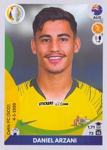 Sticker Daniel Arzani - CONMEBOL Copa América 2021 Preview n. 71 - Panini