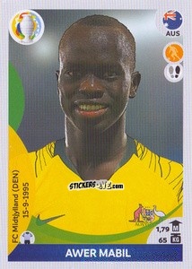Sticker Awer Mabil - CONMEBOL Copa América 2021 Preview n. 75 - Panini
