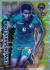 Sticker Erwin Saavedra (in action) - CONMEBOL Copa América 2021 Preview n. 84 - Panini