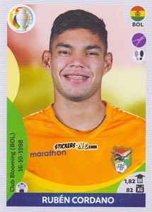 Sticker Rubén Cordano - CONMEBOL Copa América 2021 Preview n. 91 - Panini
