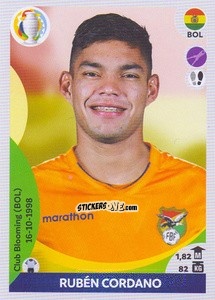 Sticker Rubén Cordano - CONMEBOL Copa América 2021 Preview - Panini