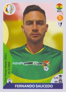 Sticker Fernando Saucedo - CONMEBOL Copa América 2021 Preview n. 97 - Panini